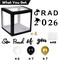 2026 Graduation Party Decorations - Black Balloon Boxes with Letters, "GRAD" & "So Proud of You" & "2026", 20pcs Balloons, Graduation Photo Props for High School College Class of 2026 Celebration